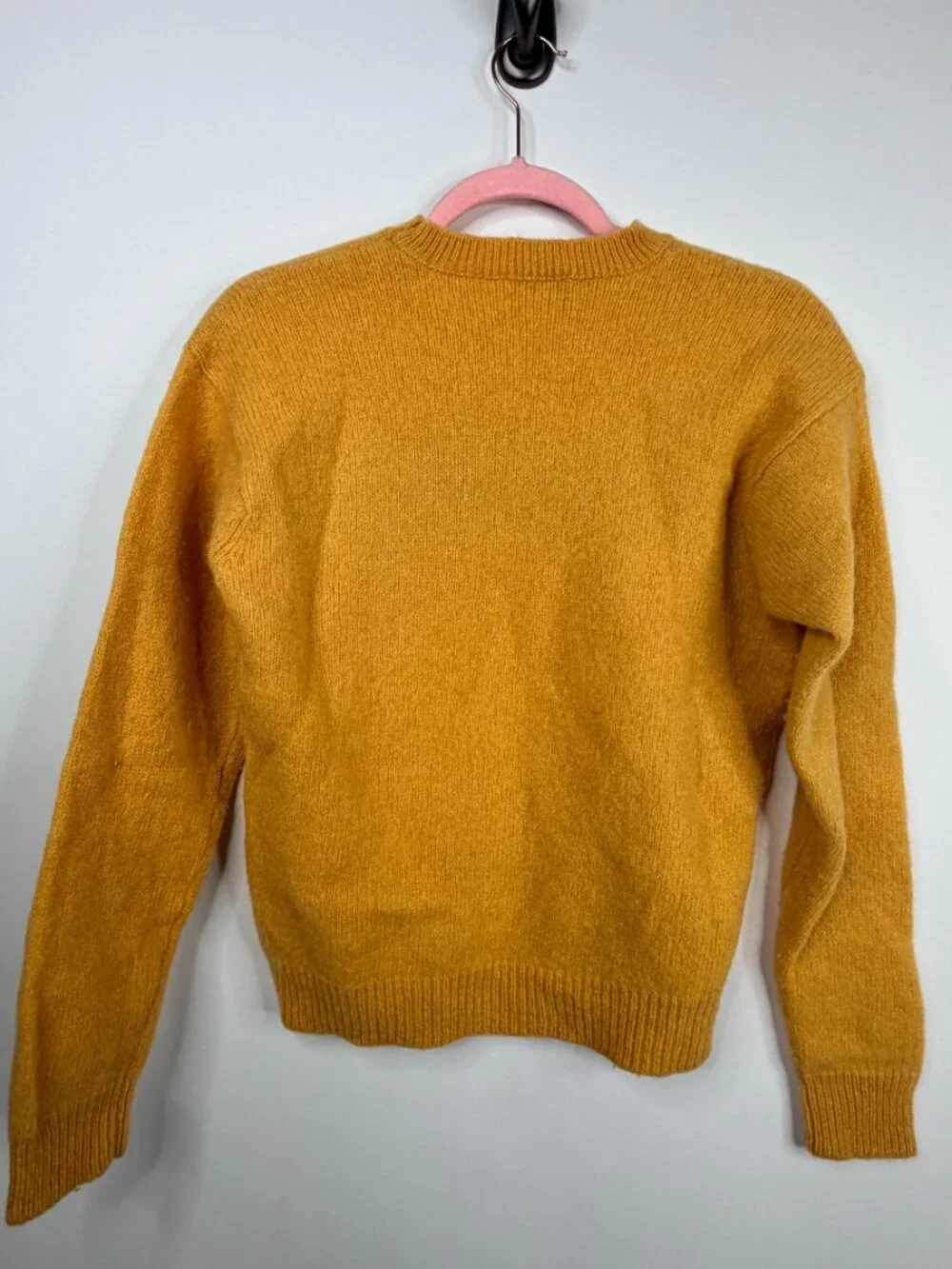 2/$30 J. Crew Wool Crew Neck Pullover Sweater Marigold Stripe Medium #A2902